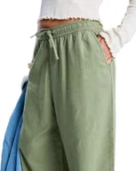 Spodnie damskie - Roxy Spodnie LEKEITIO Break Mid Spodnie Damskie Zielone XS - miniaturka - grafika 1