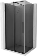 Kabiny prysznicowe - Mexen Velar kabina prysznicowa rozsuwana 130x90 cm, grafit, czarna - 871-130-090-41-70 - miniaturka - grafika 1