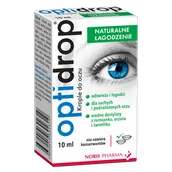 Krople do oczu - Optidrop Naturalne Łagodzenie, krople do oczu, 10 ml - miniaturka - grafika 1