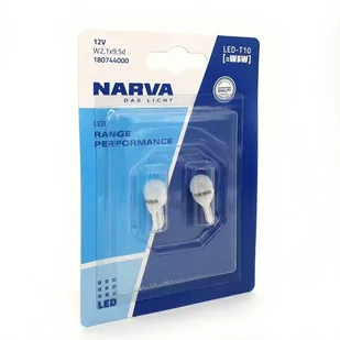 NARVA ŻARÓWKA LED W5W T10 RANGE PERFORMANCE 6000K 12V - Żarówki samochodowe - miniaturka - grafika 1