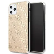 Szkła hartowane na telefon - GUESS Guess 4G Glitter etui ochronne iPhone 11 Pro (złote) GUHCN58PCU4GLGO - miniaturka - grafika 1