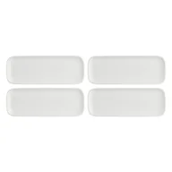 Tace i patery - LA PORCELLANA BIANCA ESSENZIALE NEW AGE 4 tace prostokątne 30x11 cm - miniaturka - grafika 1