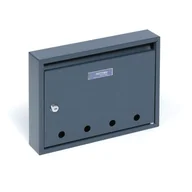 Skrzynki na listy - Skrzynka pocztowa na listy IMOLA, antracytowa - miniaturka - grafika 1