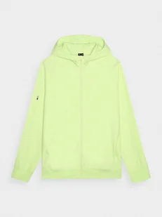 Męska bluza dresowa rozpinana 4F 4FRAW24TSWSM1823 - zielona - Bluzy sportowe męskie - miniaturka - grafika 1