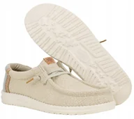 Trampki męskie - Hey Dude Wally Jute 43085-1UH Beżowe 44 - miniaturka - grafika 1