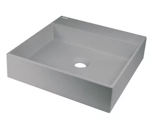 Deante Correo Umywalka nablatowa 40x40 cm szary metalik CQRSU4S - Umywalki - miniaturka - grafika 1