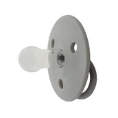 Smoczki uspokajające - MININOR SMOCZEK SILIKONOWY 6M+ GREY SEAL - miniaturka - grafika 1