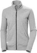 Bluzy damskie - Helly Hansen Women's sweatshirt W Classic Zip Sweatshirt, light gray M - miniaturka - grafika 1