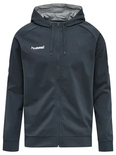 Hummel Bluza "Logo" w kolorze antracytowym - Kurtki i kamizelki sportowe damskie - miniaturka - grafika 1