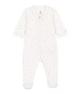 Śpiochy dla niemowląt - Petit Bateau Piżama Śpi Dobrze z Zamkiem Unisex-Bimbi, Biały Marshmallow/Szary, 0 miesięcy - miniaturka - grafika 1