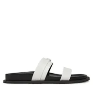 Klapki i japonki damskie - Klapki MICHAEL Michael Kors Mandy Flat Sandal 40S5MAFS2L Biały - miniaturka - grafika 1