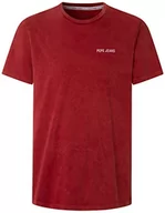 Koszulki męskie - Pepe Jeans Koszulka męska Rakee, Czerwony (Studio Red), XL - miniaturka - grafika 1