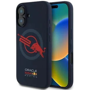 Etui RED BULL HC Silicone ORBR20 Logo Red Lining MagSafe do Apple iPhone 16 Granatowy - Etui i futerały do telefonów - miniaturka - grafika 1