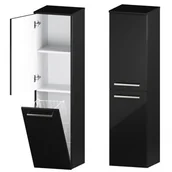 Szafki łazienkowe - Słupek Łazienkowy ATHOS 2D K L BLACK - miniaturka - grafika 1