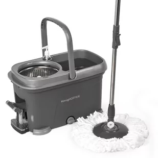 Clean KönigHOFFER KÖNIGHOFFER IT MOP OBROTOWY 360° Z PEDAŁEM + WYMIENNY WKŁAD 5907558797794 - Miotły, szufle, mopy - miniaturka - grafika 1