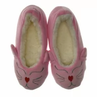 Buty dla dziewczynek - Miękkie kapcie dla dzieci marki Scorpio Króliki Róż - miniaturka - grafika 1