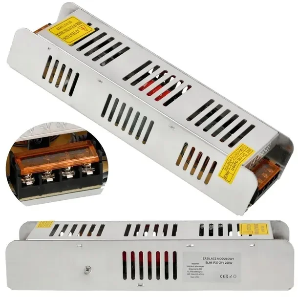 Zasilacz montażowy 24V 2.5A 60W do LED modułowy IP20 transformator DC