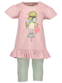 Legginsy - Blue Seven Komplet tunika i legginsy 914517 X Różowy Regular Fit - miniaturka - grafika 1