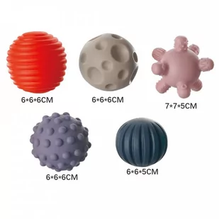 WOOPIE Klocki Sensoryczne do Ściskania 6 el. - Zabawki sensoryczne - miniaturka - grafika 3