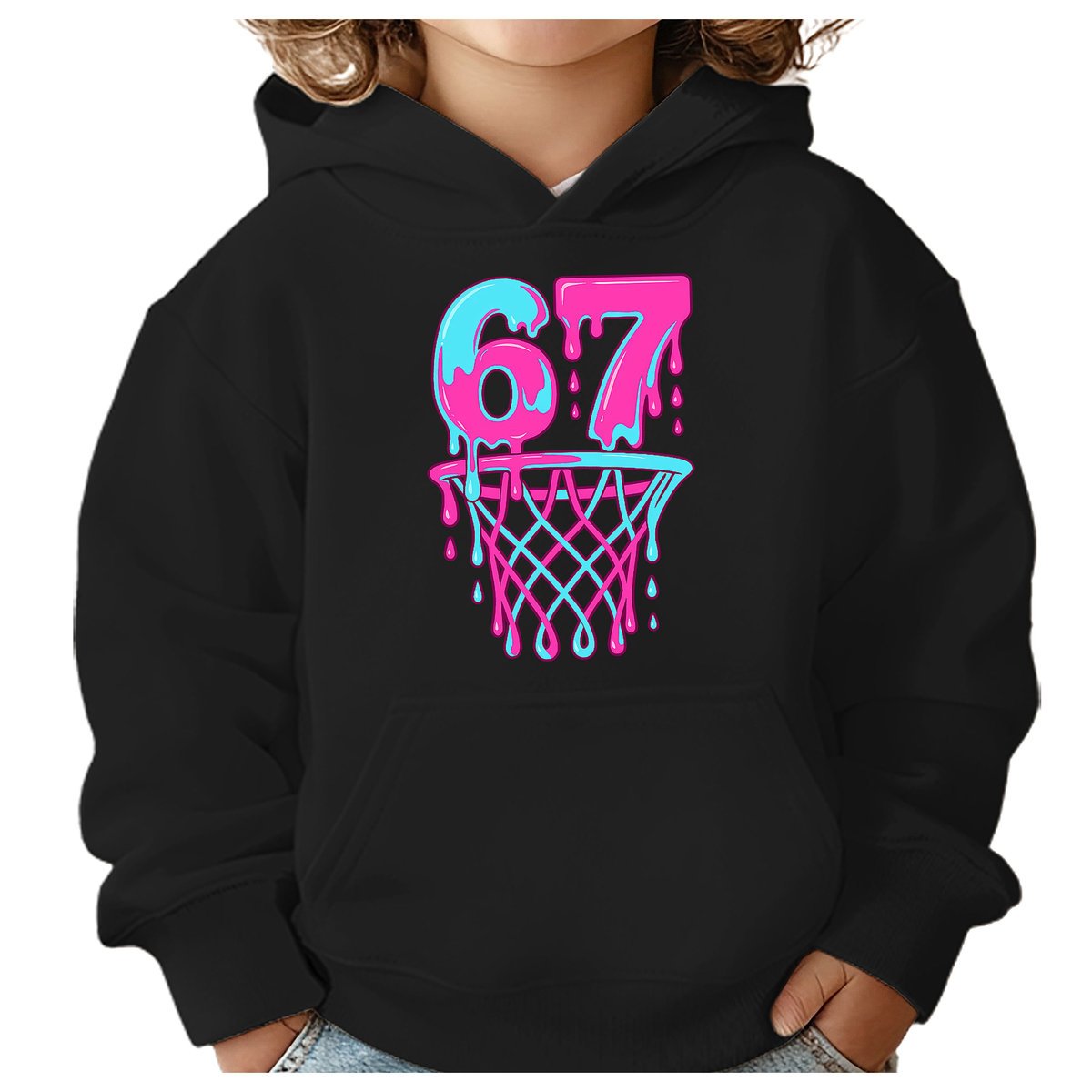 BLUZA DZIECIĘCA Z KAPTUREM 67 SIX SEVEN KOSZYKÓWKA 122-128 PREZENT