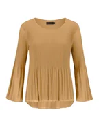 Bluzki damskie - Sublevel Bluzka w kolorze szarobrązowym - miniaturka - grafika 1