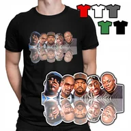 Koszulki męskie - KOSZULKA T-SHIRT MĘSKI WZORY DO WYBORU - ICE CUBE SNOOP DOGG HIP HOP - M - miniaturka - grafika 1