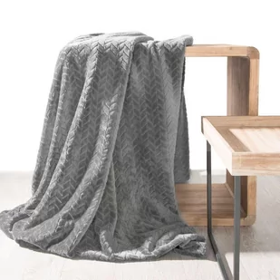 Euro Firany Koc Flanelowy Design Cindy Stal 170x210 1103059 - Koce - miniaturka - grafika 1