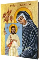 Ikony i obrazy sakralne - Ikona religijna święta Faustyna Kowalska - miniaturka - grafika 1