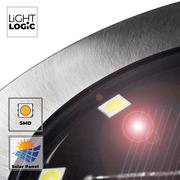 Lampy ogrodowe - Zestaw 4 lampek solarnych dysk-light LED wbijak LED LIGHTLOGIC LL GSLR LED SPIKE - miniaturka - grafika 1