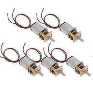 Akcesoria fotograficzne - Unbrand 5 sztuk DC 3V-6V Mini Micro N20 Motoreduktor Wolnoobrotowy w pełni metalowy reduktor skrzyni biegów - miniaturka - grafika 1