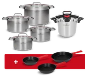 Zestawy garnków i patelni - Zestaw garnków i szybkowar 10 el. Klassiker Zwieger + patelnie 3 el. Obsidian - miniaturka - grafika 1