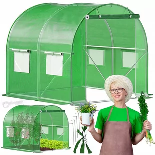 Tunel ogrodowy foliowy UV4 140g/m2 2x2x2 m zielony - Szklarnie ogrodowe - miniaturka - grafika 1