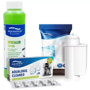Zestaw Bosch, Filtr Aqualogis AL-Inte, Aqualogis Verde 250ml, Aqualogis Cleaneo - Akcesoria i części do ekspresów do kawy - miniaturka - grafika 1