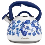 Czajniki na gaz - Czajnik tradycyjny z automat. gwizdkiem 2,7L ludowe kwiaty - miniaturka - grafika 1