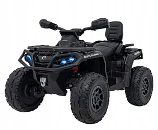 Quad na akumulator Can Am Outlander ATV Czarny 24V 4x200W 2 osobowy - Zabawki zdalnie sterowane - miniaturka - grafika 1