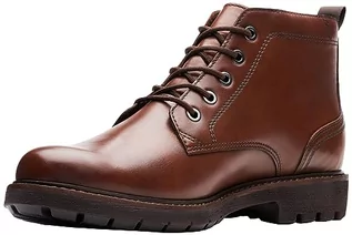 Botki damskie - Clarks Męskie botki Batcombe Mix, Dark Tan Lea, 45 EU - grafika 1