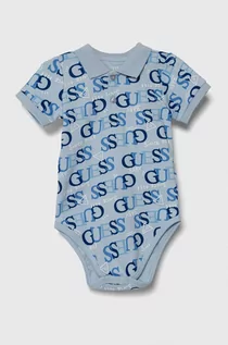 Komplety dla niemowląt - Guess komplet bawełniany niemowlęcy kolor niebieski - grafika 1