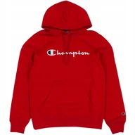 Bluzy męskie - Bluza męska Champion Hooded czerwona 220253 RS054 2XL - miniaturka - grafika 1