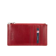 Portfele - Etui na karty skórzane damskie czerwone Canaletto ED510s01 - miniaturka - grafika 1