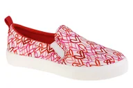 Trampki damskie - Skechers Poppy Drippin Love 155503-WRPK damskie trampki białe - miniaturka - grafika 1