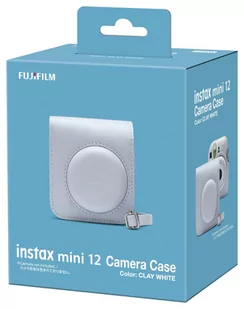 Instax-FUJIFILM, etui do MINI 12, biały - Paski, szelki, uprzęże foto - miniaturka - grafika 2