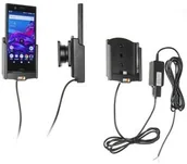 Uchwyty samochodowe do telefonów - Uchwyt do Sony Xperia XZ1 Compact z wbudowaną ładowarką samochodową do profesjonalnego montażu - miniaturka - grafika 1