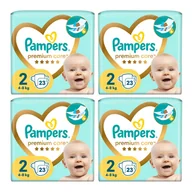 Pieluchy - 4x Pieluchy PAMPERS Premium Care roz 2 (4-8 kg) 23 szt - miniaturka - grafika 1