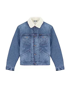 Wrangler Męska kurtka jeansowa, Wranch, L - Kurtki męskie - miniaturka - grafika 1