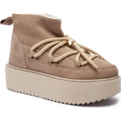 Śniegowce damskie - INUIKII Śniegowce CLASSIC LOW PLATFORM | zamsz - miniaturka - grafika 1