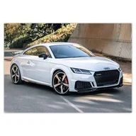 Dekoracje sali - Baner 100x70 Białe Audi Quattro TT RS - miniaturka - grafika 1