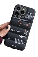 Etui i futerały do telefonów - IAIYOXI Etui na telefon, styl kurtki puchowej, do iPhone 16 Pro, z nadrukami marek butów sportowych (białymi lub czarnymi), miękkie, iPhone 16 15 14 13 12 11 Pro Max Plus X XS XR 7 8 (czarne) - miniaturka - grafika 1