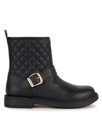 Buty dla chłopców - Geox Botki Jr Eclair J369QI 000BC C9999 D Czarny - miniaturka - grafika 1