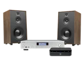 Zestawy stereo - Rotel A14 MkII (srebrny) + Node Nano + Utah 8 (wood) - miniaturka - grafika 1