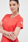 Koszulki sportowe damskie - Mammut t-shirt funkcyjny Aenergy FL kolor czerwony - miniaturka - grafika 1
